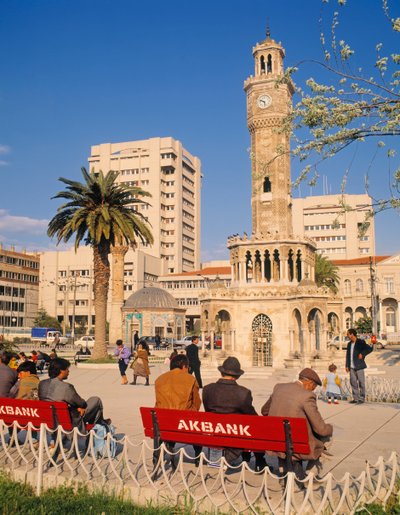 View of Konak Square Showing the Clock Tower by Unbekannt Unbekannt